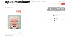 Desktop Screenshot of opusmusicum.cz