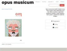 Tablet Screenshot of opusmusicum.cz